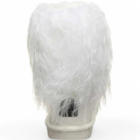 Bearpaw Boo White Shearling Wool Line Curly Lamb Fur Mongolian Sherpa Boots 7 - Picture 3 of 7